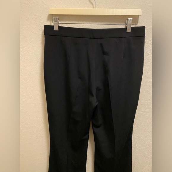 Stella McCartney Black Cropped Wool Crepe Flared Dress Pants Size 42 (US 10) - Picture 9 of 10